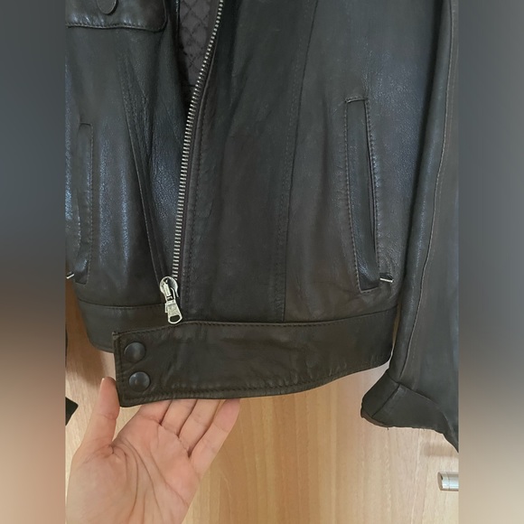Absolute Joy - Men’s Leather Jacket - Dark Brown - size Medium - Picture 6 of 10